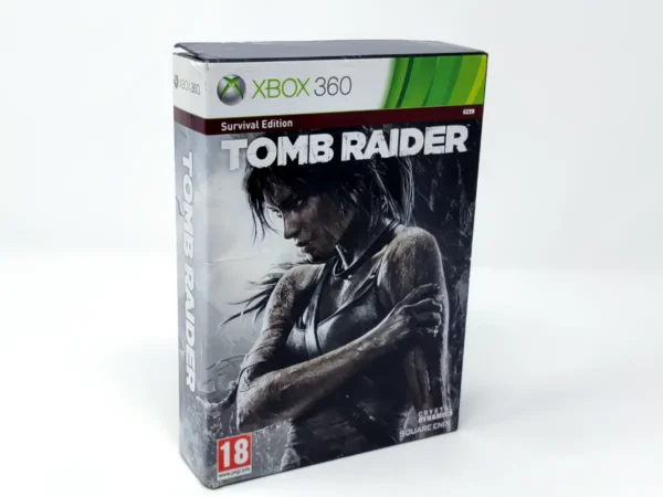 Parte trasera de Tomb Raider (Survival Edition) (ESP) para XBOX 360, edición PAL España