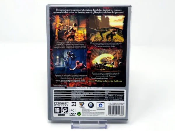 Parte trasera de Prince of Persia: El Alma del Guerrero (ESP) para PC, edición PAL España