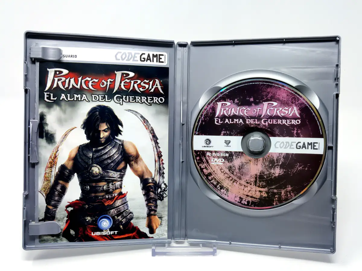 Interior del juego Prince of Persia: El Alma del Guerrero (ESP) para PC con disco y manual