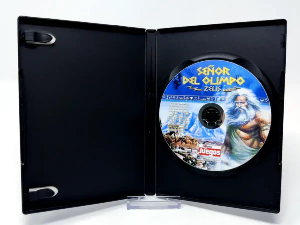 Interior del juego Señor del Olimpo: Zeus (ESP) para PC con disco y manual