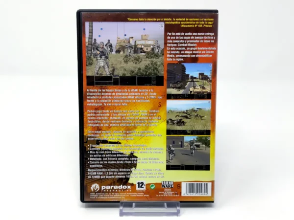 Parte trasera de Combat Mission: Shock Force (ESP) para PC, edición PAL España