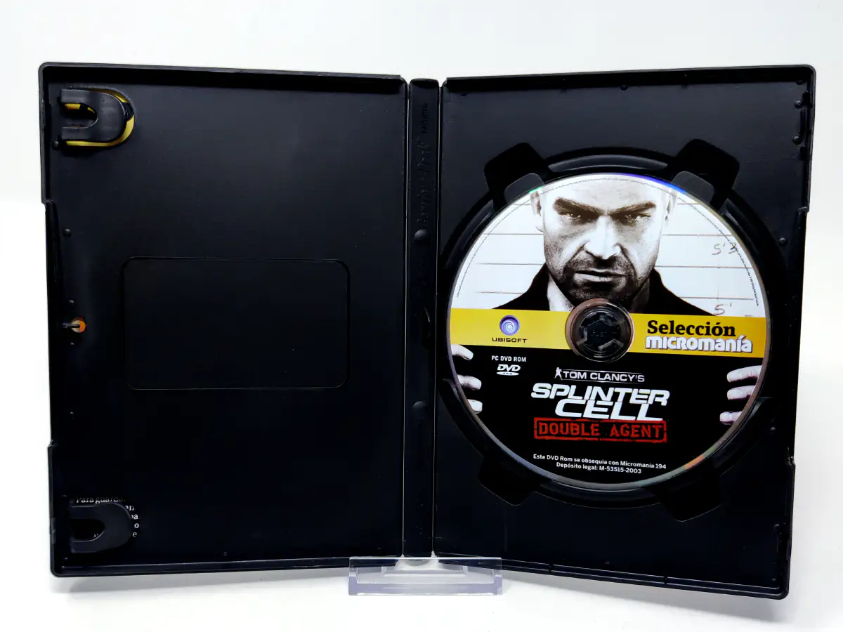 Interior del juego Tom Clancy's Splinter Cell Double Agent (ESP) para PC con disco y manual