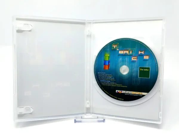 Interior del juego T-Bricks (ESP) para PC con disco y manual