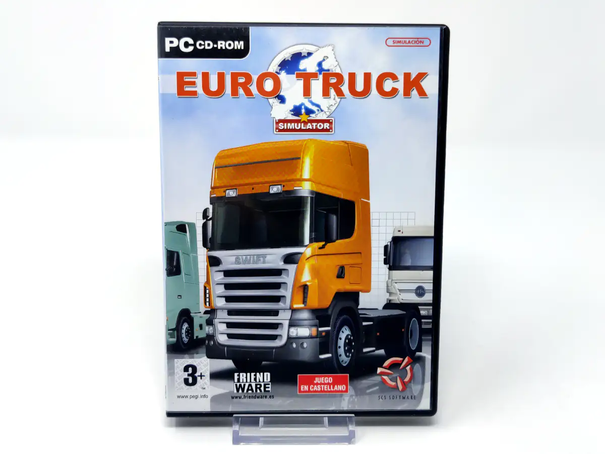 Portada de Euro Truck Simulator (ESP) para PC, edición PAL España, de segunda mano