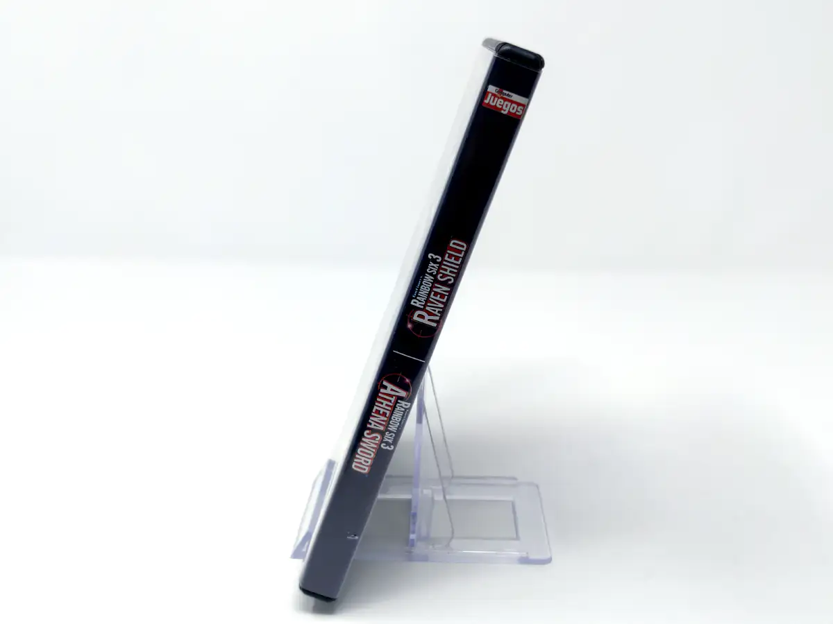 Lateral de la caja de Tom Clancy's Rainbow Six 3: Raven Shield + Athena Sword (ESP) para PC