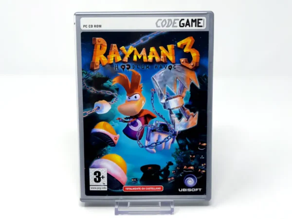 Portada de Rayman 3: Hoodlum Havoc (ESP) para PC, edición PAL España, de segunda mano