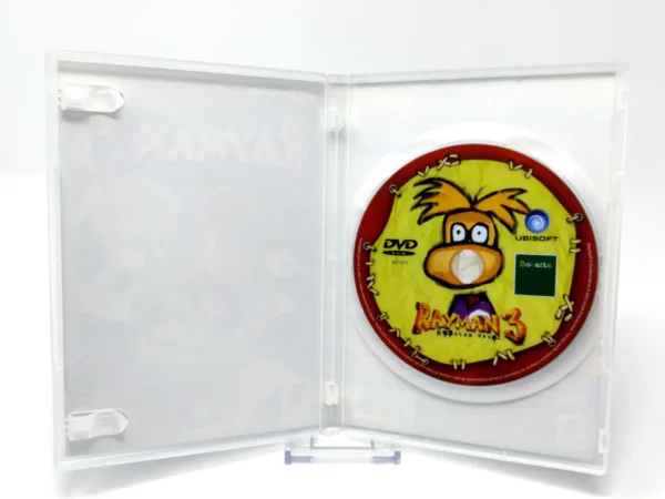 Interior del juego Rayman 3: Hoodlum Havoc (ESP) para PC con disco y manual
