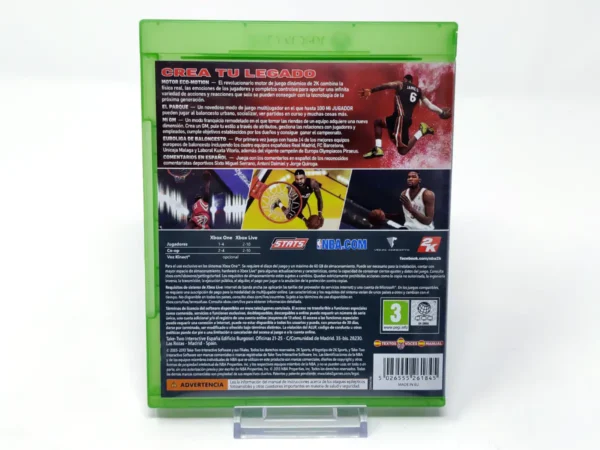 Parte trasera de NBA 2K14 (ESP) para XBOX One / Series X/S, edición PAL España
