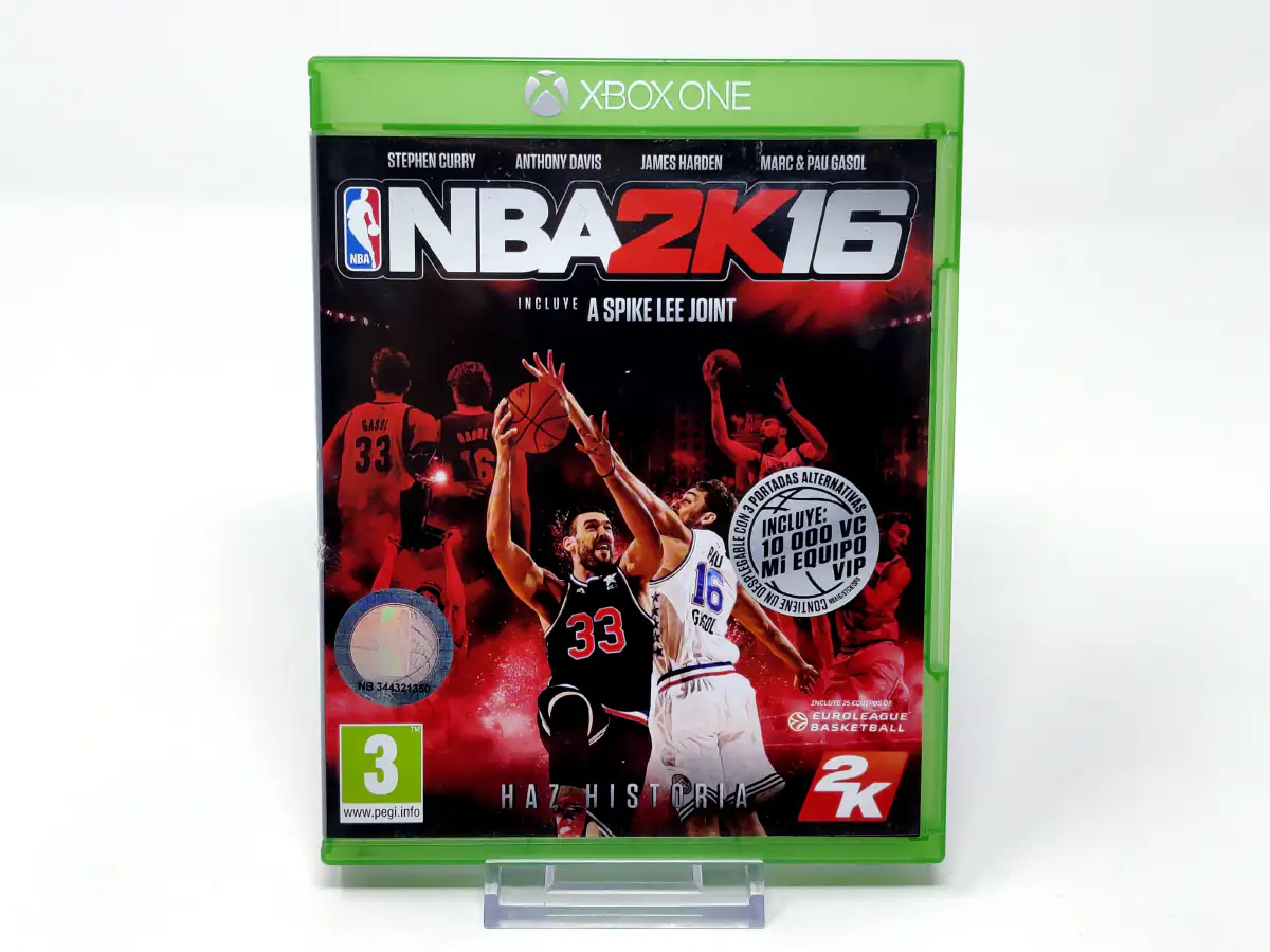 Portada de NBA 2K16 (ESP) para XBOX One / Series X/S, edición PAL España, de segunda mano