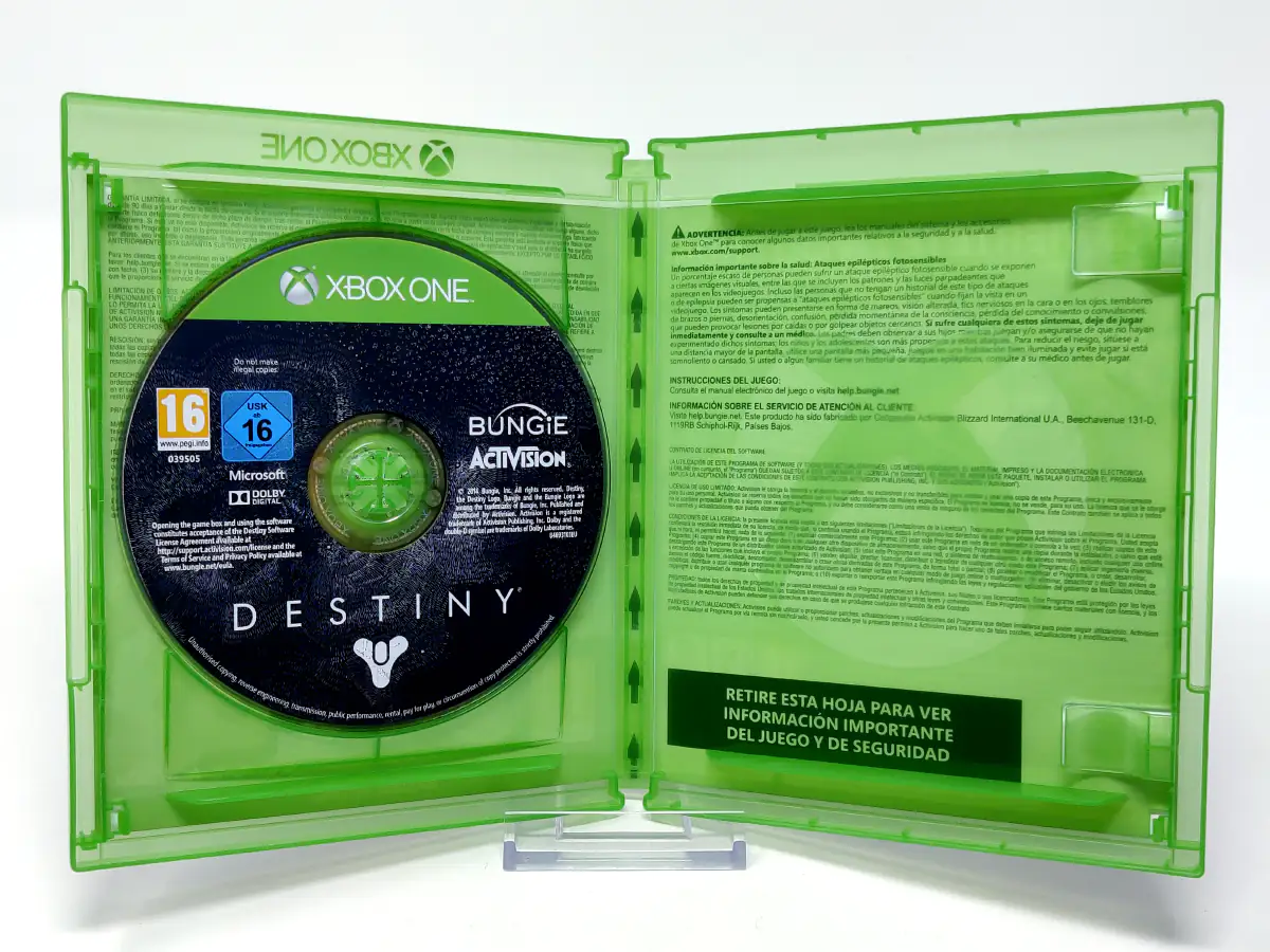 Interior del juego Destiny (ESP) (Rebajado) para XBOX One / Series X/S con disco y manual