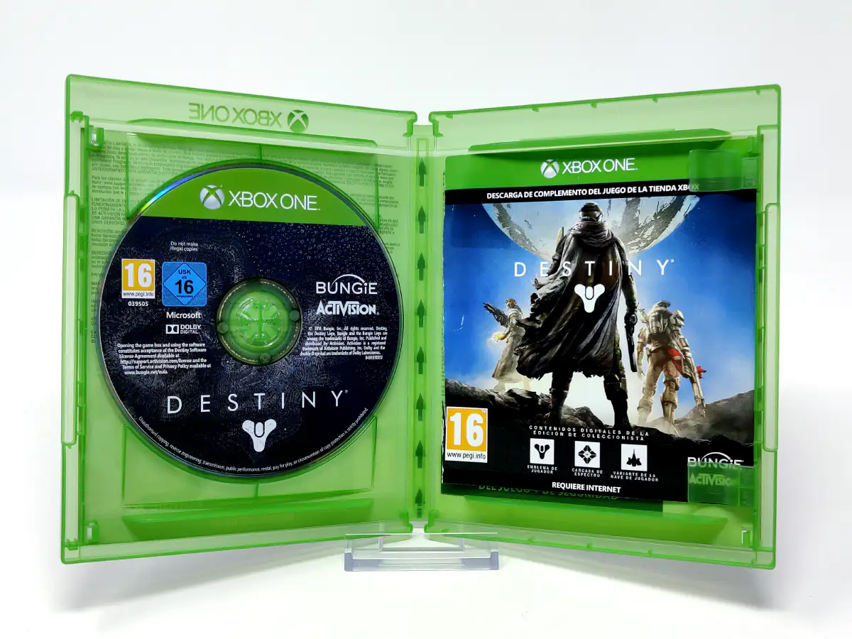 Interior del juego Destiny (ESP) para XBOX One / Series X/S con disco y manual