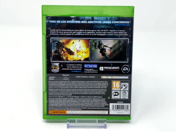 Parte trasera de Titanfall (ESP) para XBOX One / Series X/S, edición PAL España