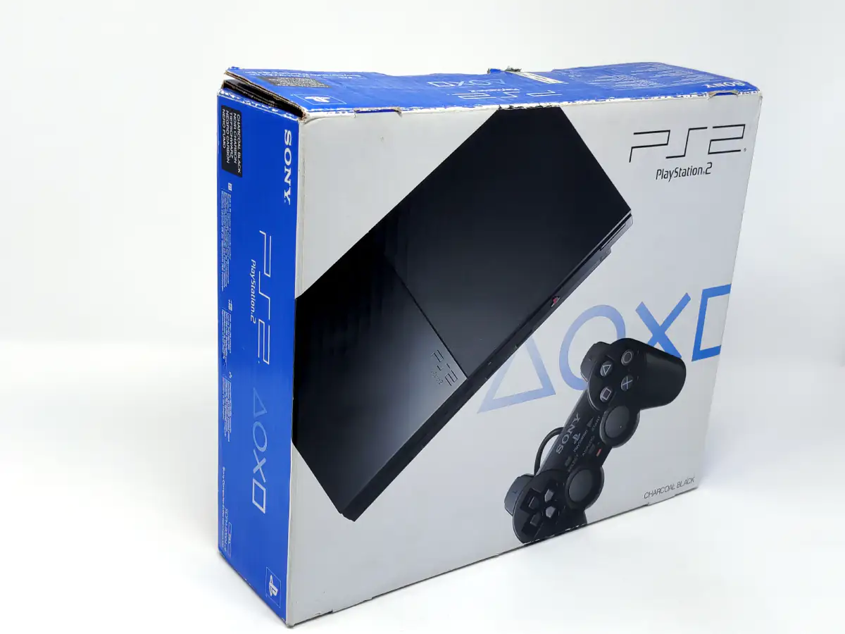 Sony Playstation 2 Slim (Consola) (SCPH-90004) (Completa) para PlayStation 2, edición PAL España, de segunda mano