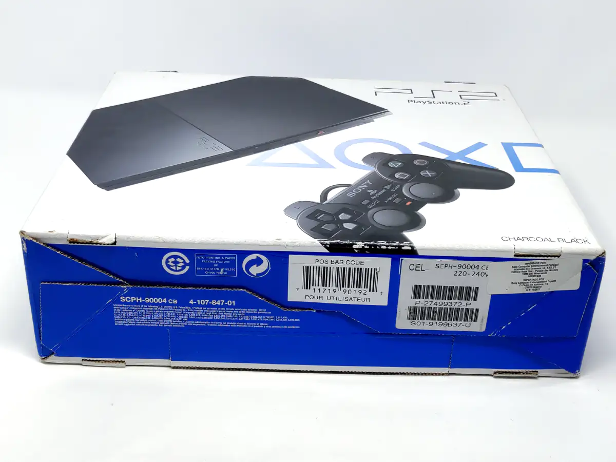 Sony Playstation 2 Slim (Consola) (SCPH-90004) (Completa) para PlayStation 2, edición PAL España, de segunda mano