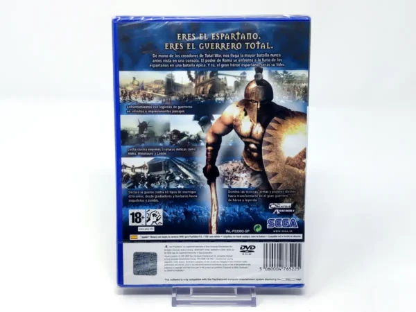 Parte trasera de Spartan: Total Warrior (ESP) (Precintado) para PlayStation 2, edición PAL España