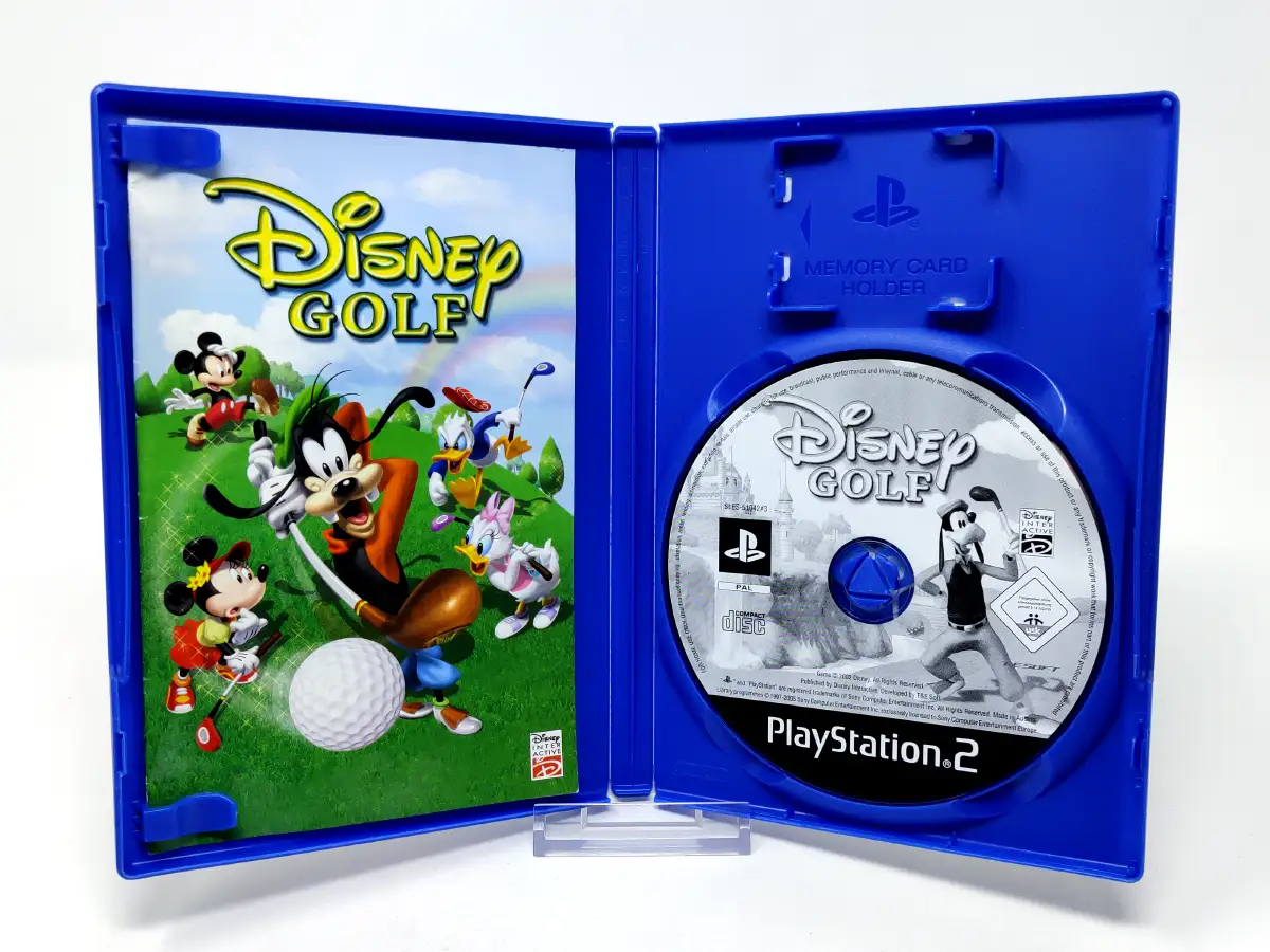 Lateral de la caja de Disney Golf (ESP) para PlayStation 2