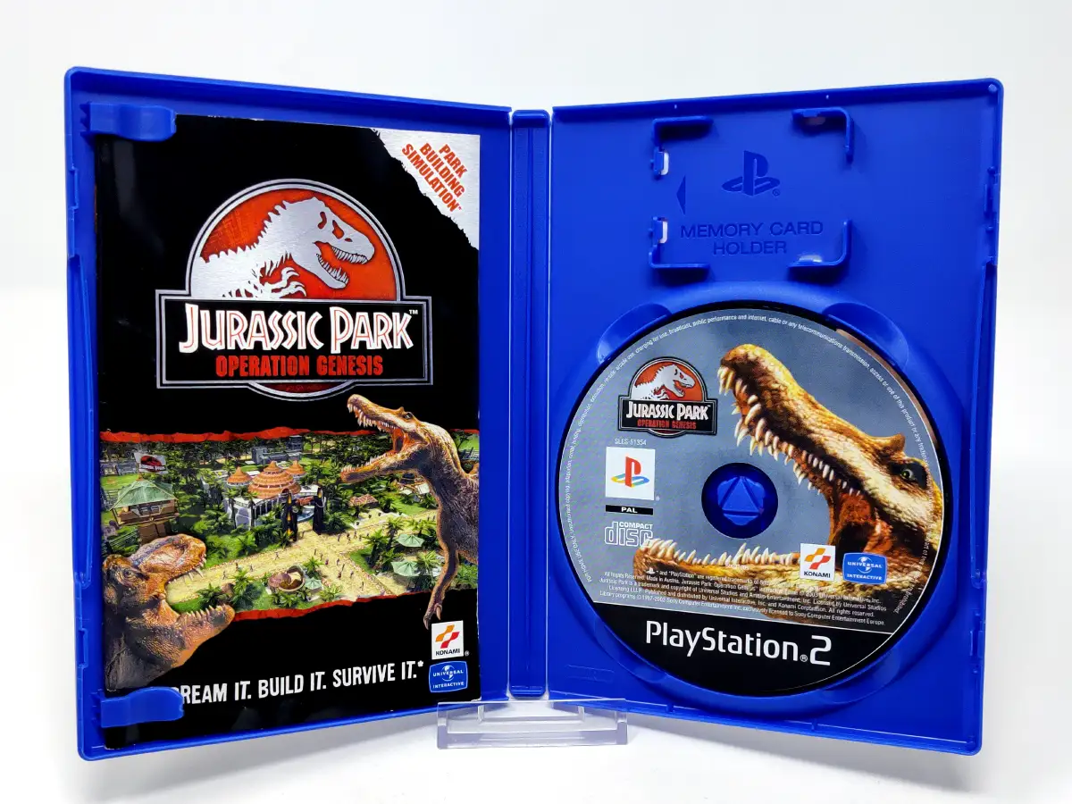 Lateral de la caja de Jurassic Park: Operation Genesis (ESP) para PlayStation 2