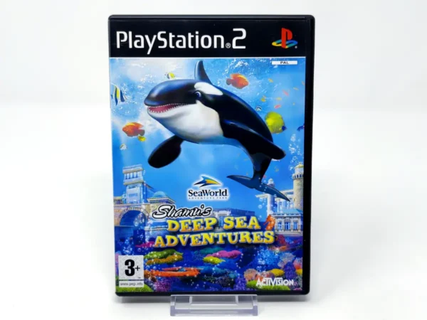 Portada de Seaworld Adventure Parks: Shamu's Deep Sea Adventures (ESP) (Rebajado) para PlayStation 2, edición PAL España, de segunda mano