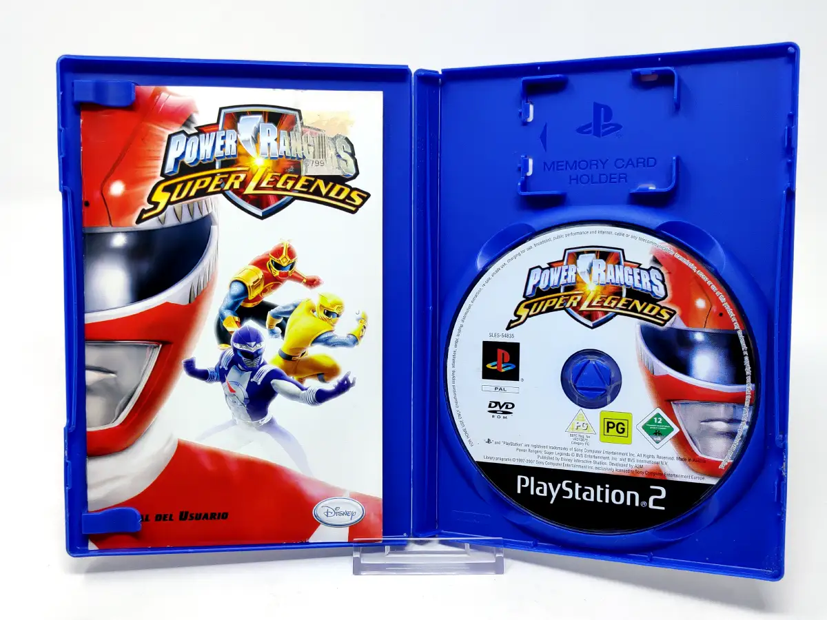 Lateral de la caja de Power Rangers: Super Legends (ESP) (Rebajado) para PlayStation 2