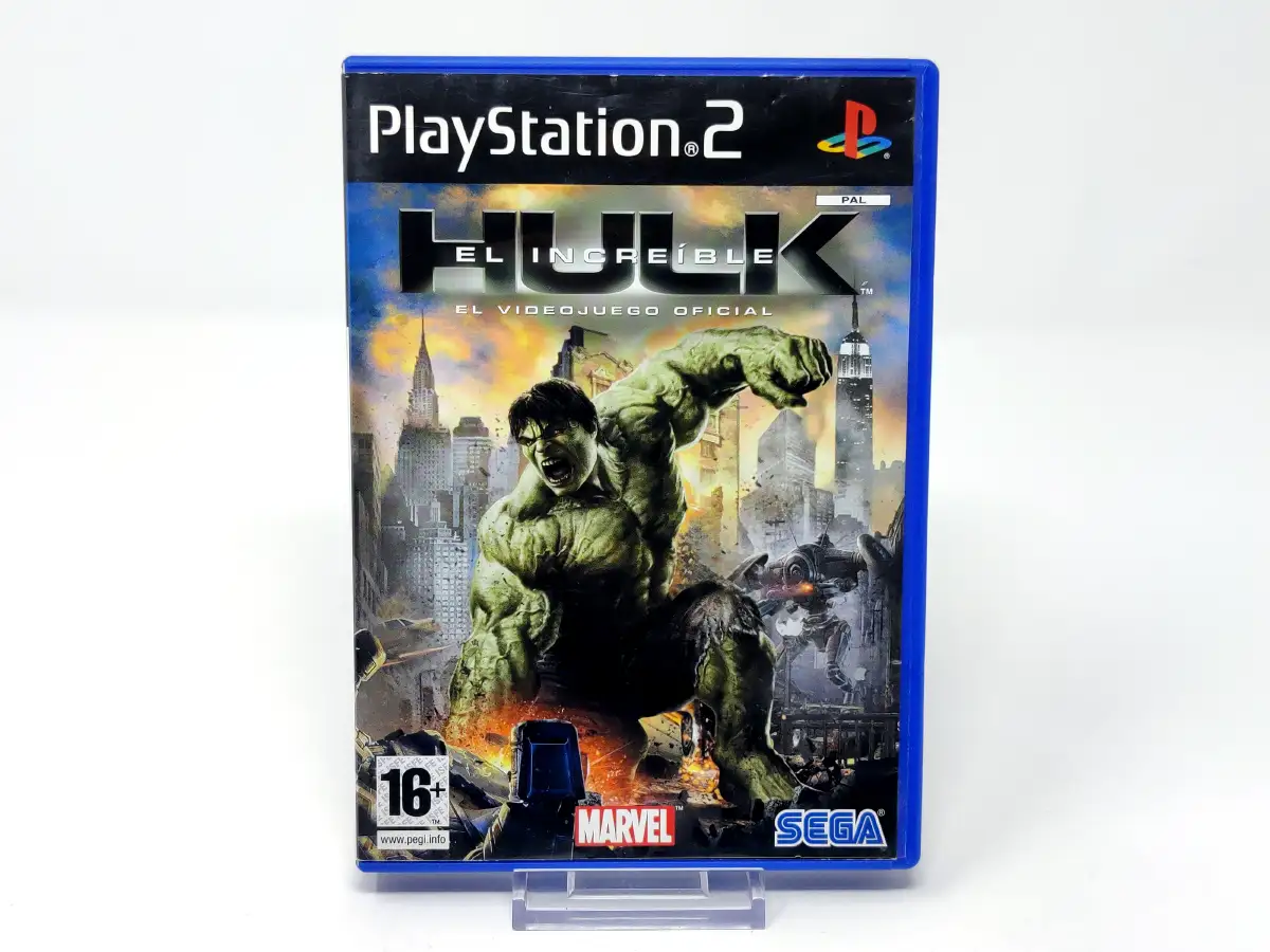 Portada de The Incredible Hulk (ESP) para PlayStation 2, edición PAL España, de segunda mano
