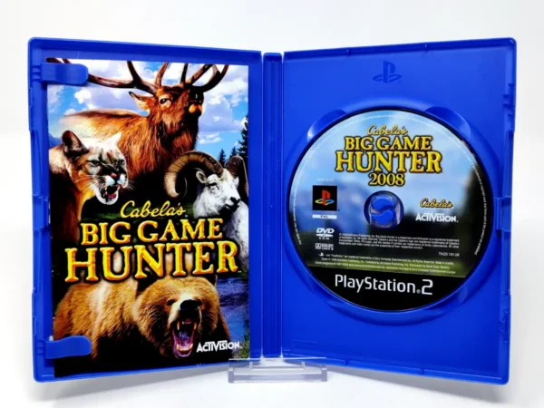 Interior del juego Cabela's Big Game Hunter (ESP) para PlayStation 2 con disco y manual