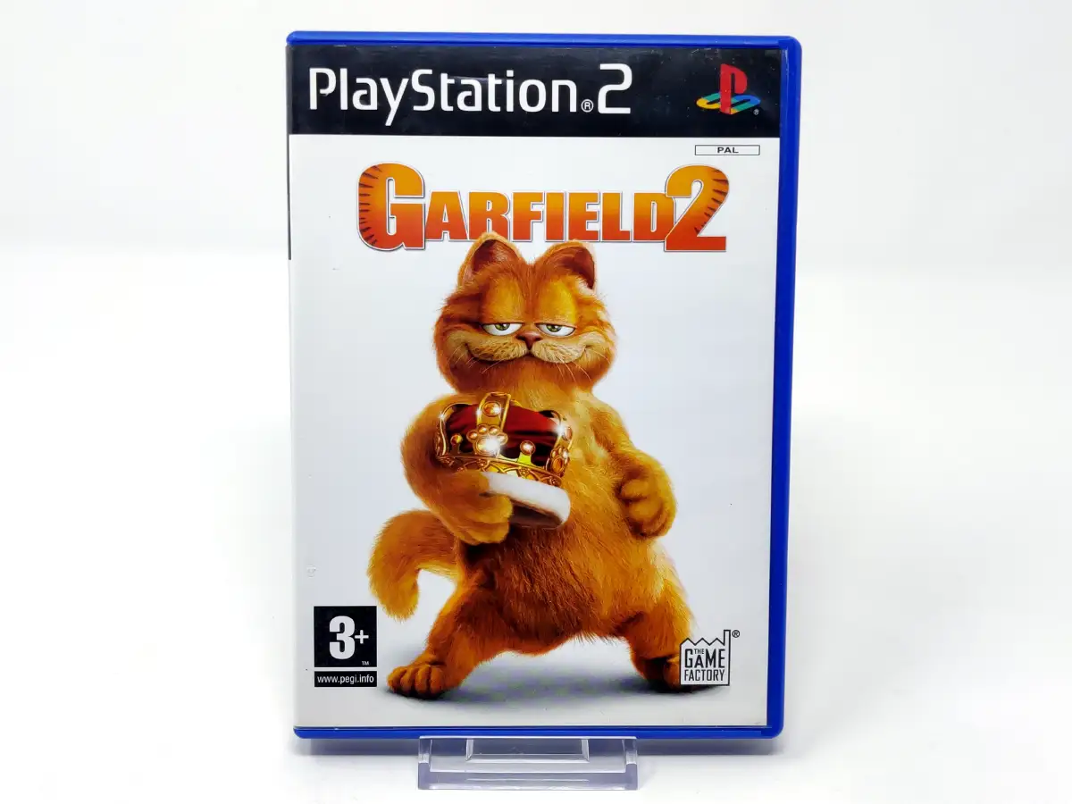 Portada de Garfield 2 (ESP) para PlayStation 2, edición PAL España, de segunda mano