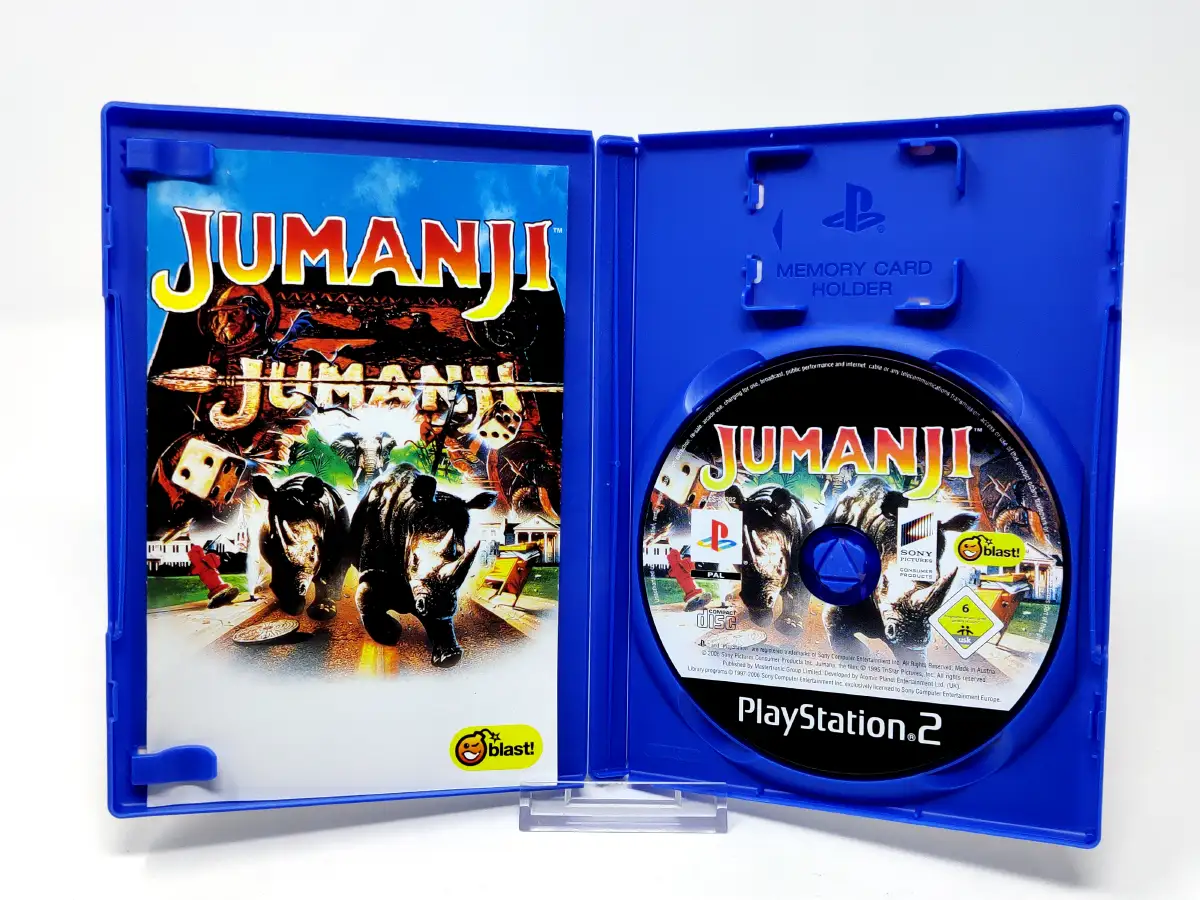 Lateral de la caja de Jumanji (ESP) para PlayStation 2