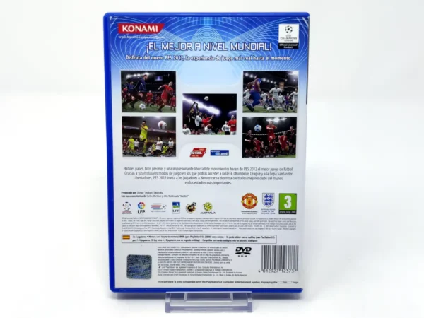 Parte trasera de PES 2012: Pro Evolution Soccer (ESP) para PlayStation 2, edición PAL España