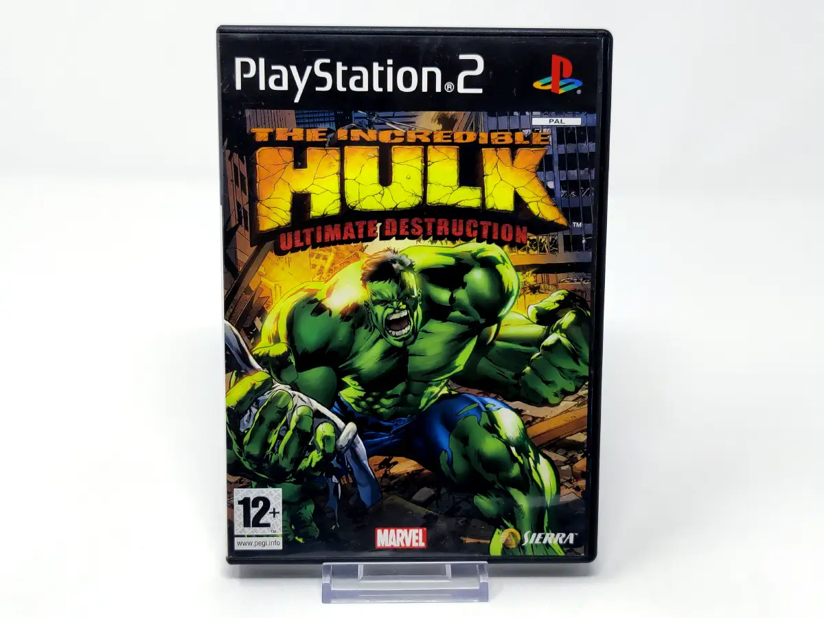 Portada de The Incredible Hulk: Ultimate Destruction (ESP) (Rebajado) para PlayStation 2, edición PAL España, de segunda mano