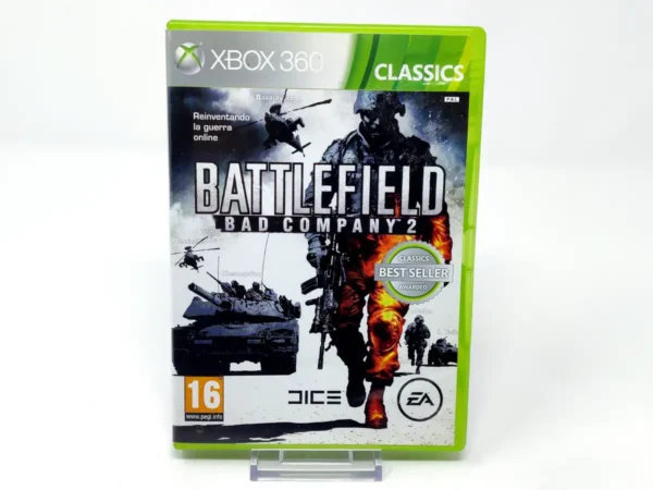 Portada de Battlefield: Bad Company 2 (ESP) (Classics) (Rebajado) para XBOX 360, edición PAL España, de segunda mano