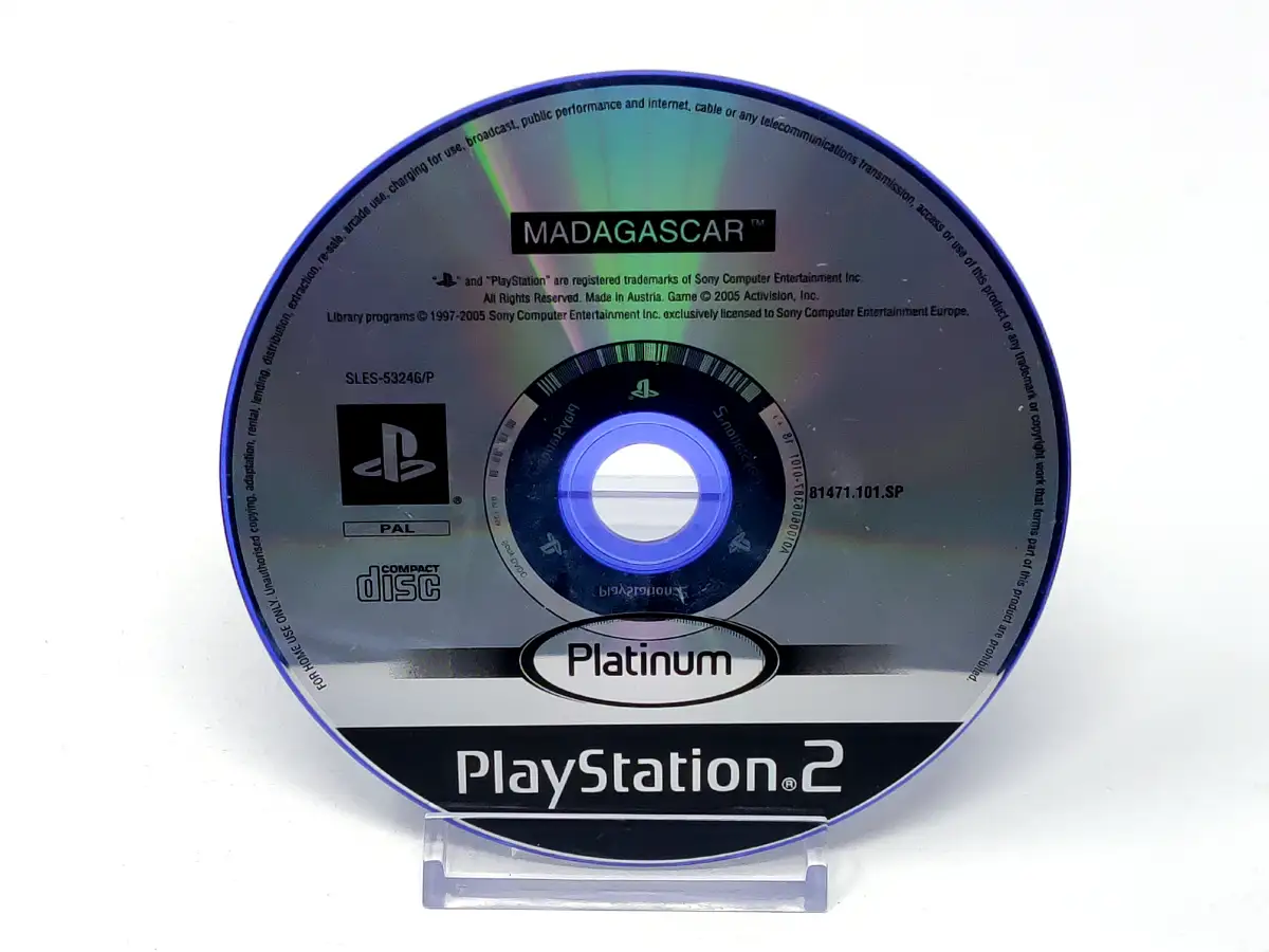 Madagascar (ESP) (Platinum) (Disco) para PlayStation 2, edición PAL España, de segunda mano