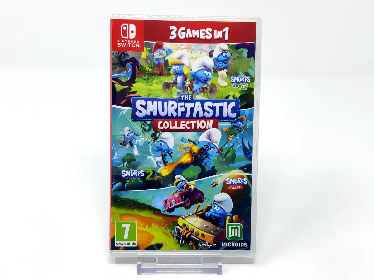 Portada de The Smurftastic Collection (ESP) (Precintado) para Nintendo Switch, edición PAL España, nuevo