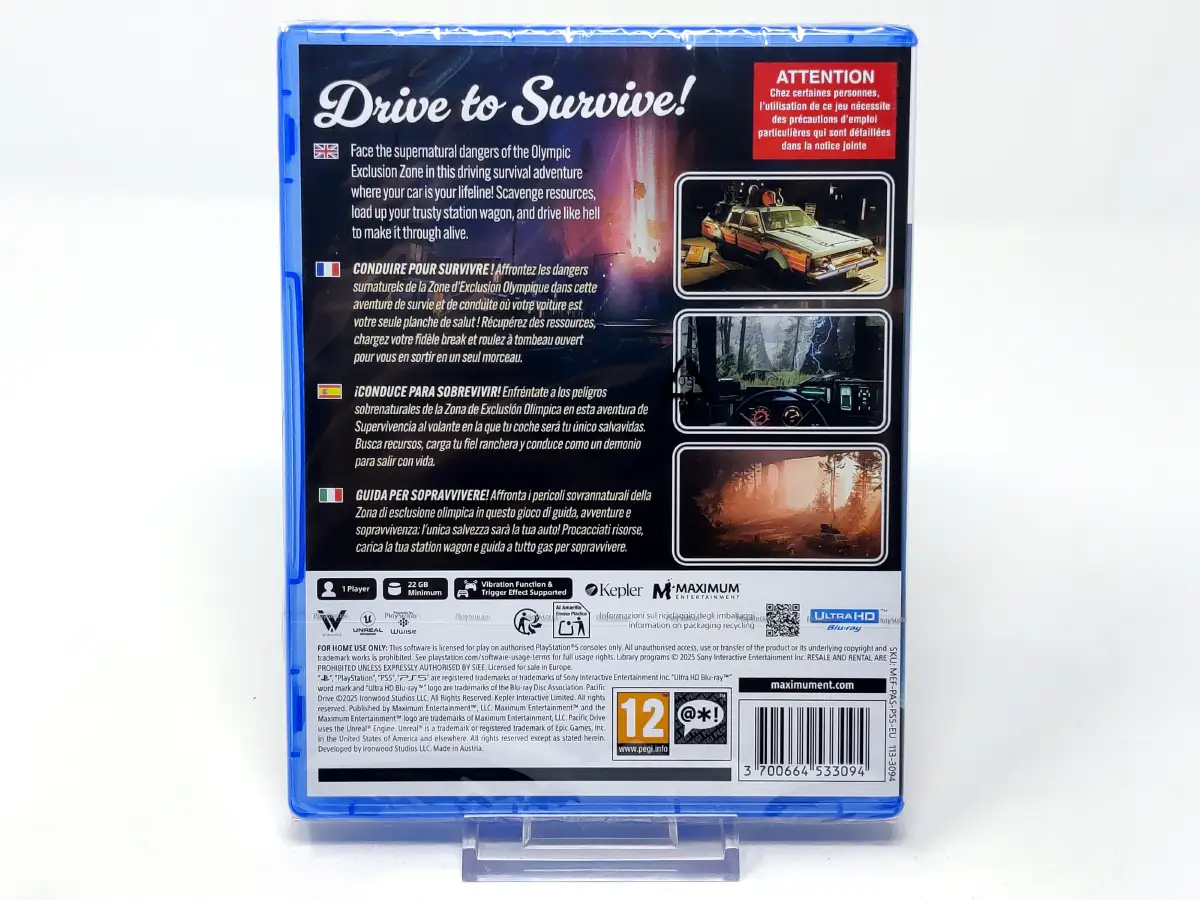 Parte trasera de Pacific Drive (ESP) (Precintado) para PlayStation 5, edición PAL España