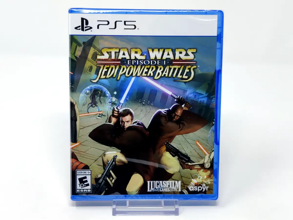 Portada de Star Wars: Episode I: Jedi Power Battles (USA) (Precintado) para PlayStation 5, edición NTSC USA, nuevo