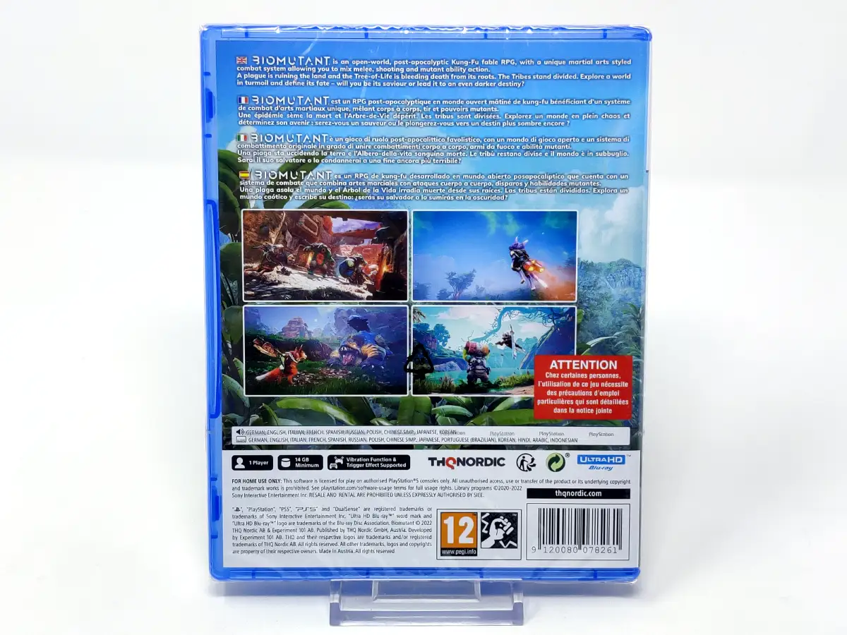 Parte trasera de Biomutant (ESP) (Precintado) para PlayStation 5, edición PAL España