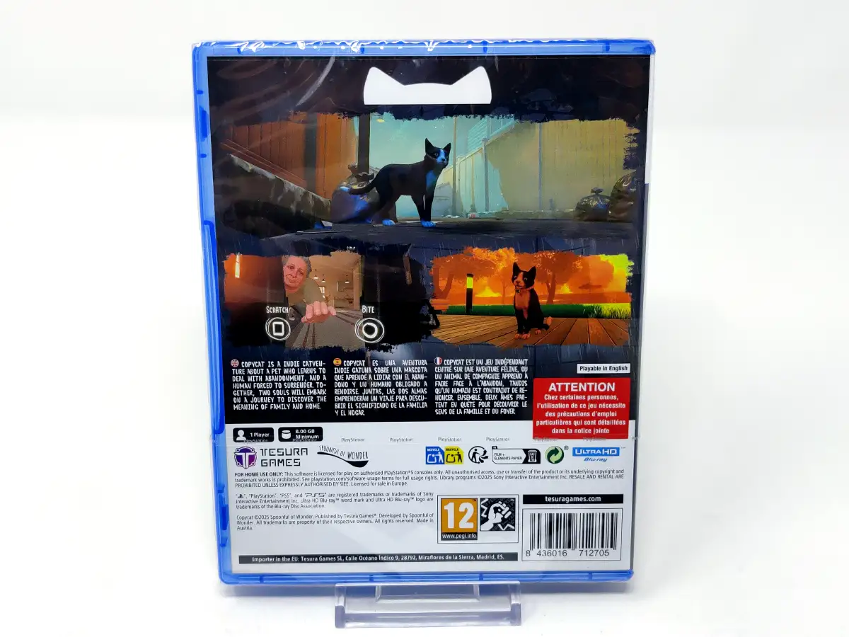 Parte trasera de Copycat (ESP) (Precintado) para PlayStation 5, edición PAL España