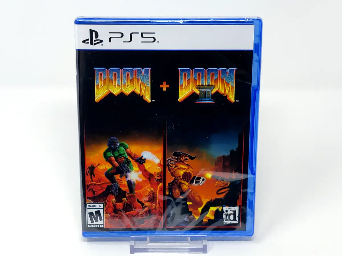 Portada de DOOM + DOOM II (USA) (Precintado) para PlayStation 5, edición NTSC USA, nuevo