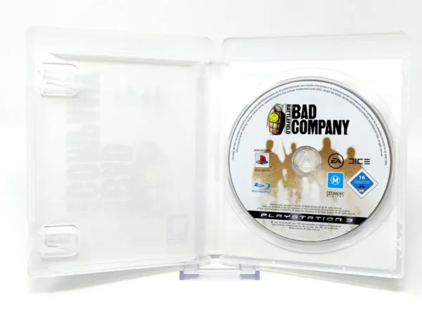 Interior del juego Battlefield: Bad Company (ESP) (Rebajado) para PlayStation 3 con disco y manual
