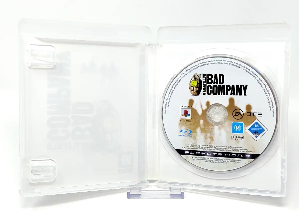 Interior del juego Battlefield: Bad Company (ESP) (Rebajado) para PlayStation 3 con disco y manual