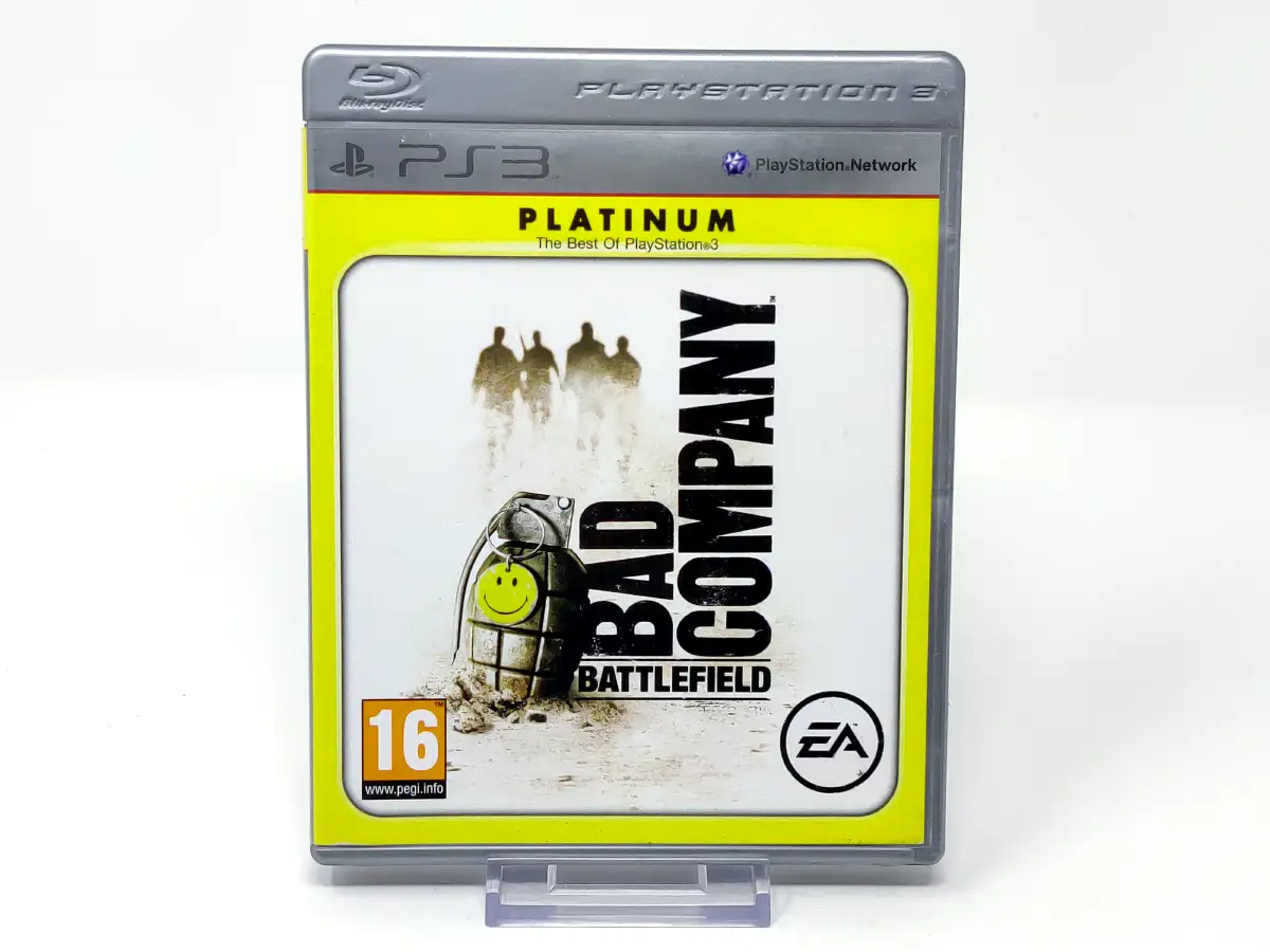 Portada de Battlefield: Bad Company (EUR) (Platinum) para PlayStation 3, edición PAL EUR, de segunda mano