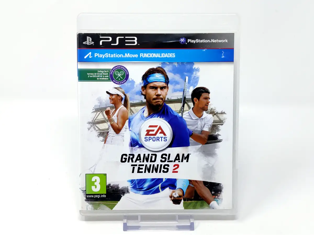 Portada de Grand Slam Tennis 2 (ESP) para PlayStation 3, edición PAL España, de segunda mano