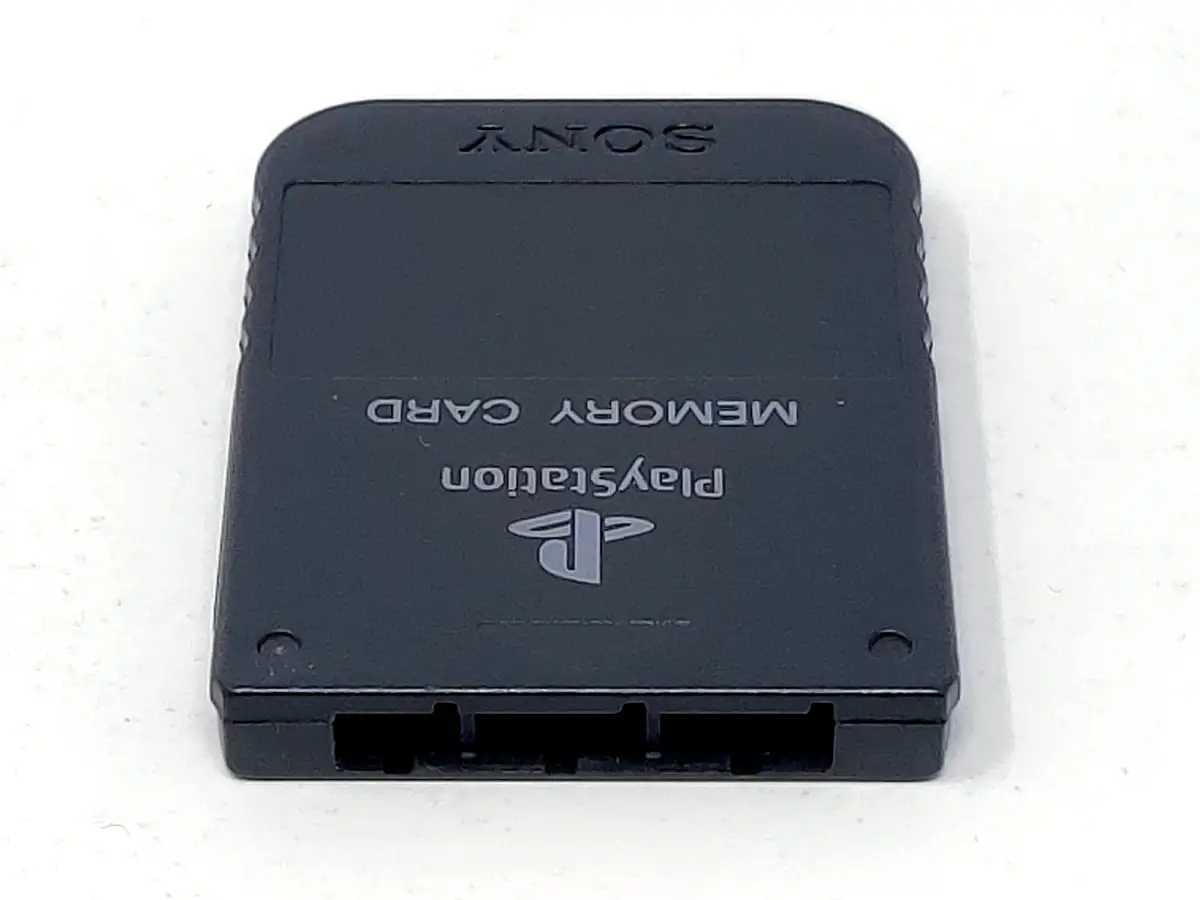 Memory Card Original (PS1) Negro para PlayStation 1, edición PAL España, de segunda mano