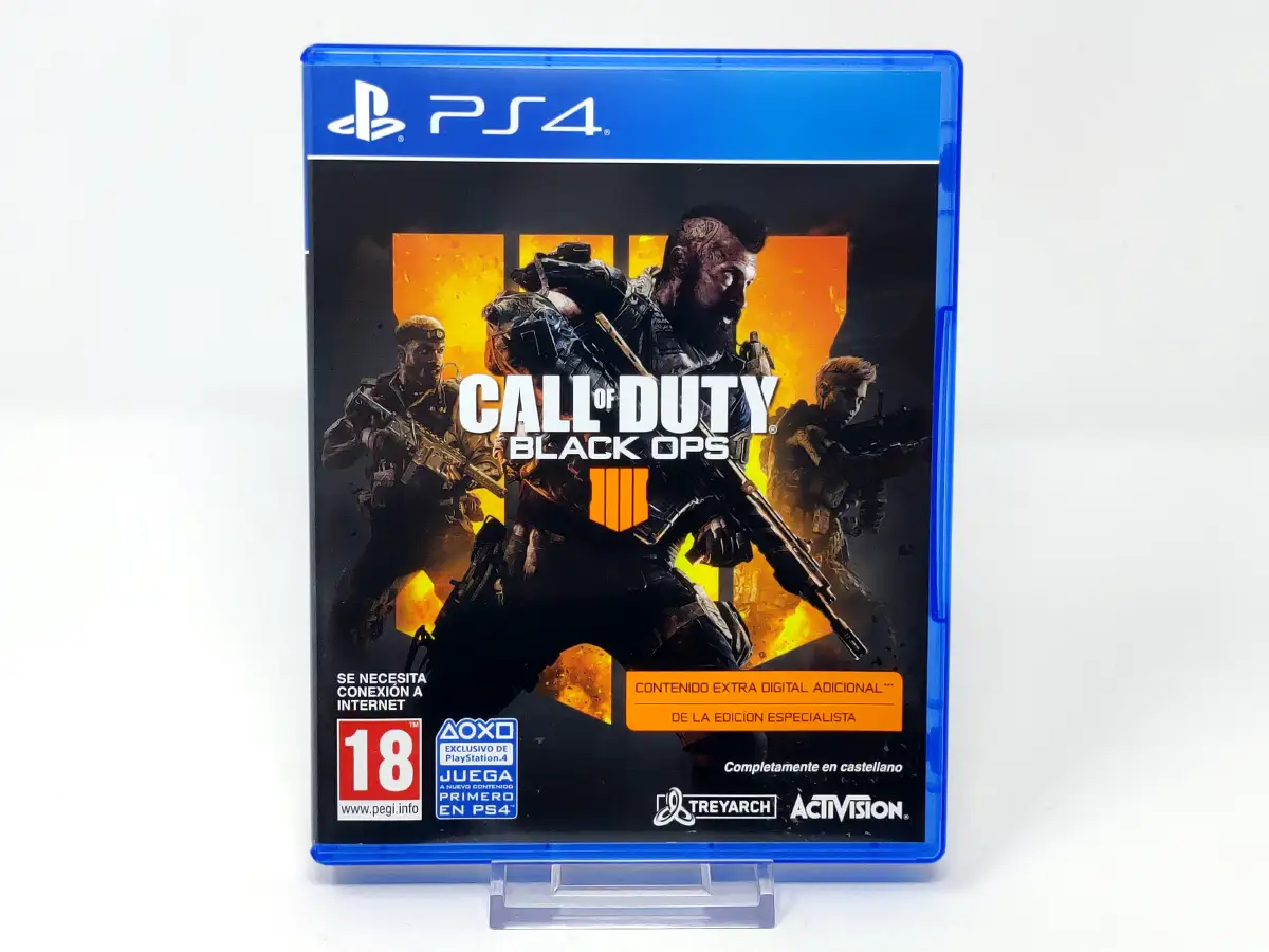 Portada de Call of Duty: Black Ops 4 (Edición Especialista) (ESP) para PlayStation 4, edición PAL España, de segunda mano