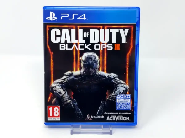 Portada de Call of Duty: Black Ops III (ESP) para PlayStation 4, edición PAL España, de segunda mano