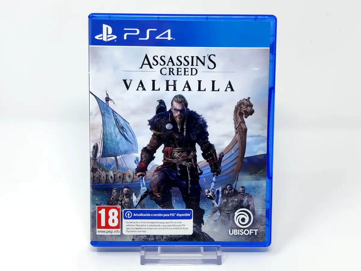 Portada de Assassin's Creed Valhalla (ESP) para PlayStation 4, edición PAL España, de segunda mano