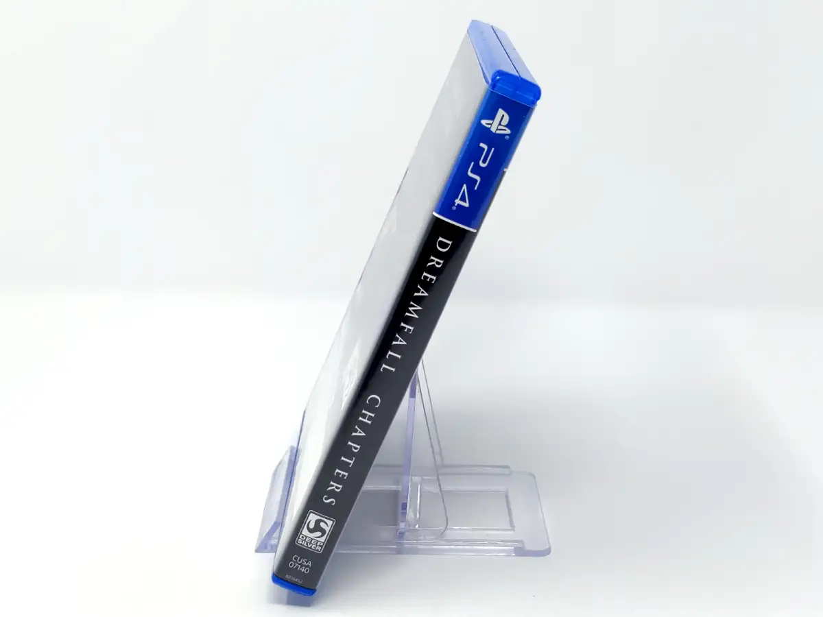 Lateral de la caja de Dreamfall Chapters (ESP) para PlayStation 4