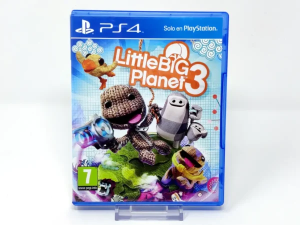 Portada de LittleBigPlanet 3 (ESP) para PlayStation 4, edición PAL España, de segunda mano