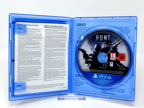 Interior del juego Hunt: Showdown (ESP) para PlayStation 4 con disco y manual