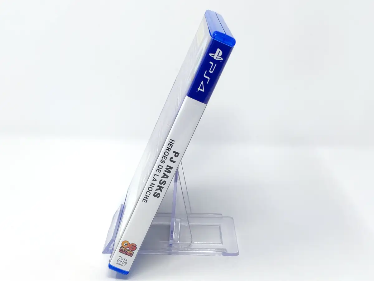 Lateral de la caja de PJ Masks: Héroes de la noche (ESP) para PlayStation 4