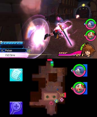Screenshot de Kingdom Hearts 3D: Dream Drop Distance (ESP)